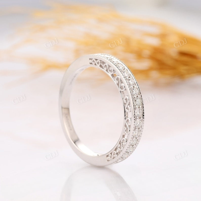 Half Eternity Natural Diamond Filigree Matching Wedding Band Wedding Band customdiamjewel   