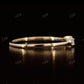 Three Stone Round And Baguette Natural Diamond Band  customdiamjewel   