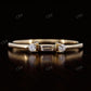 Three Stone Round And Baguette Natural Diamond Band  customdiamjewel   