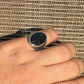 Black Onyx Moissanite Hip Hop Ring  customdiamjewel   