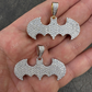 Iced Batman Superhero Pendant  customdiamjewel   