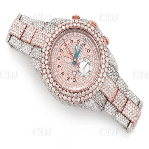 44MM Dial Best selling Two Tone Rolex Diamond Ice Out Watch  customdiamjewel   