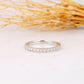 0.25CTW Lab Grown Diamond Half Eternity Wedding Band  customdiamjewel   