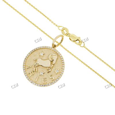 New Arrival Coin Sine Gold Plated Female Necklace hip hop jewelry CustomDiamJewel