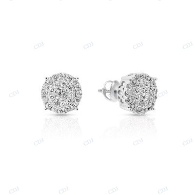 VVS Moissanite Diamond Unique Earrings hip hop jewelry CustomDiamJewel