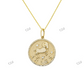 New Arrival Coin Sine Gold Plated Female Necklace hip hop jewelry CustomDiamJewel