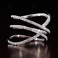 0.42CTW Round Cut Lab Grown Diamond Twisted Wedding Band  customdiamjewel   