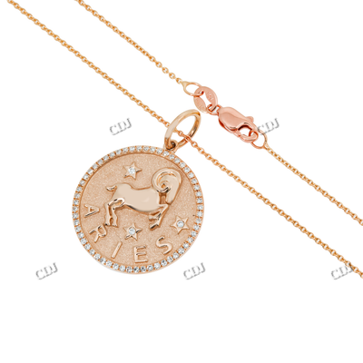 New Arrival Coin Sine Gold Plated Female Necklace hip hop jewelry CustomDiamJewel