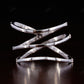 0.42CTW Round Cut Lab Grown Diamond Twisted Wedding Band  customdiamjewel   