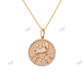 New Arrival Coin Sine Gold Plated Female Necklace hip hop jewelry CustomDiamJewel