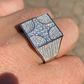 Square Shaped Iced Out Hip Hop Ring  customdiamjewel   