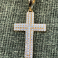 Men's Small Cross Diamonds Pendant  customdiamjewel   