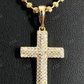 Men's Small Cross Diamonds Pendant  customdiamjewel   