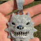 Angry Pitbull Dog Animal Pendant  customdiamjewel   