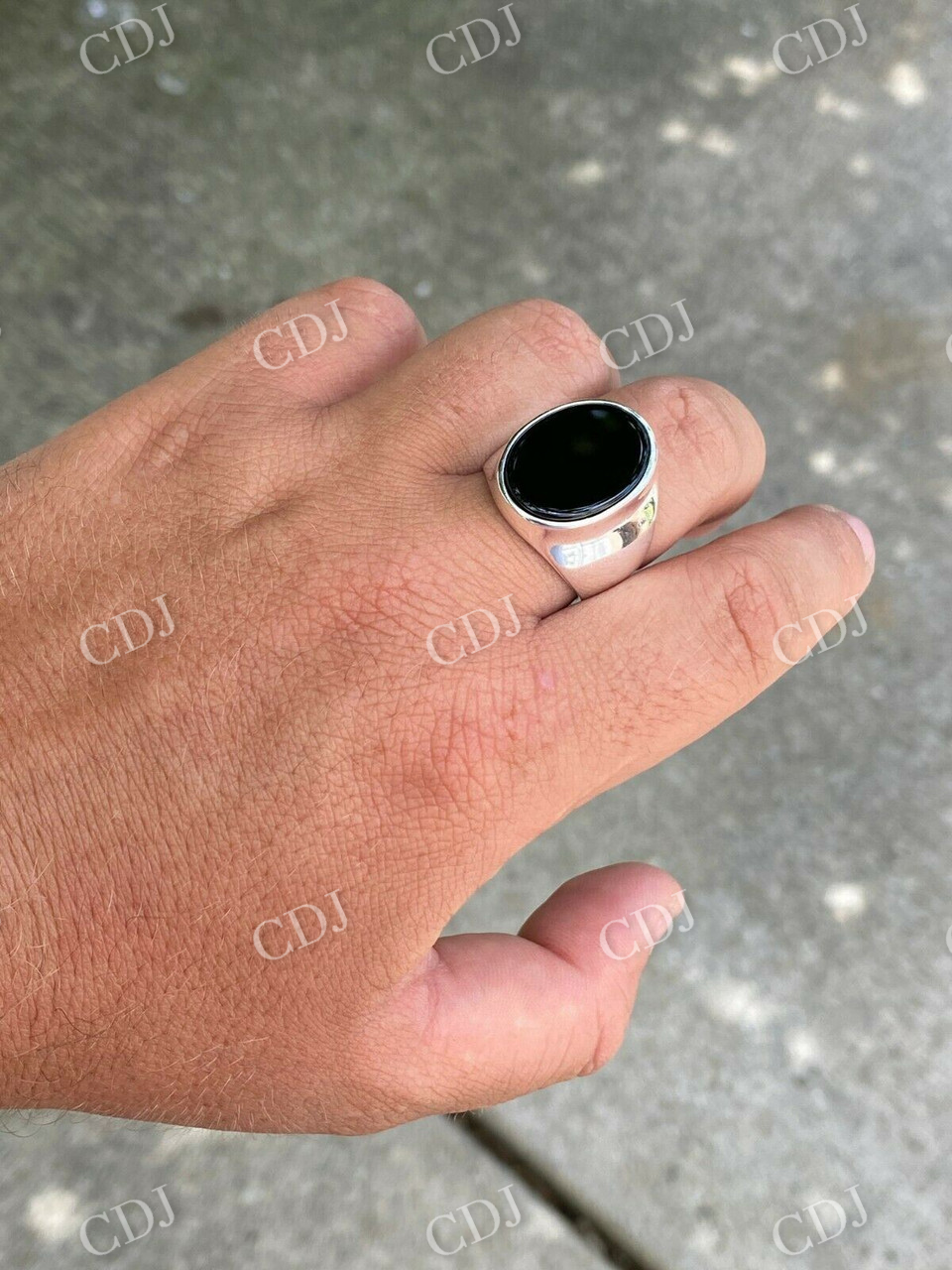 Black onyx Hip Hop Ring For Men  customdiamjewel   