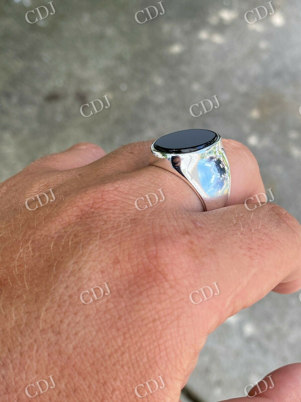 Black onyx Hip Hop Ring For Men  customdiamjewel   