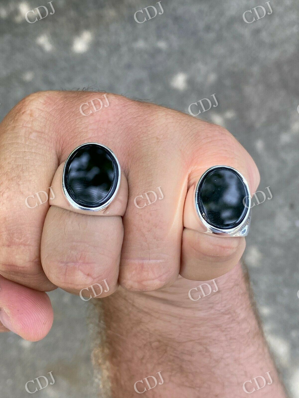 Black onyx Hip Hop Ring For Men  customdiamjewel   