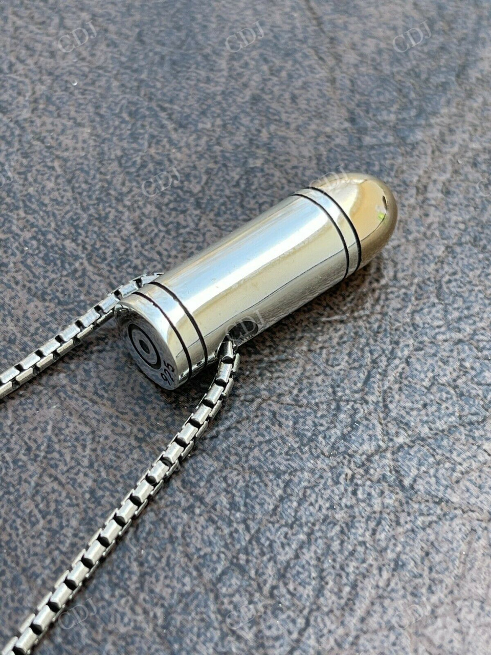 Men's Real Gold Bullet Pendant  customdiamjewel   