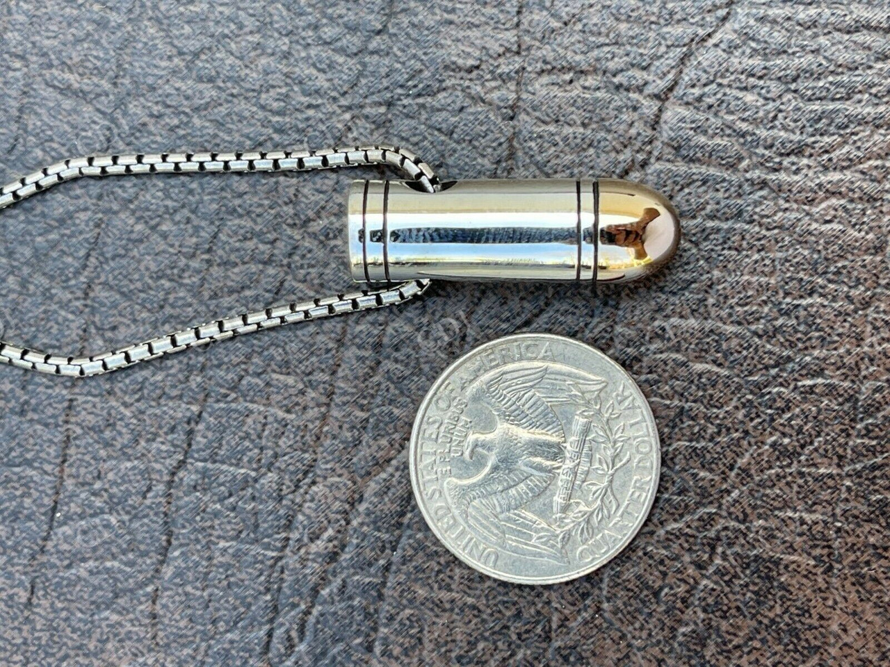 Men's Real Gold Bullet Pendant  customdiamjewel   