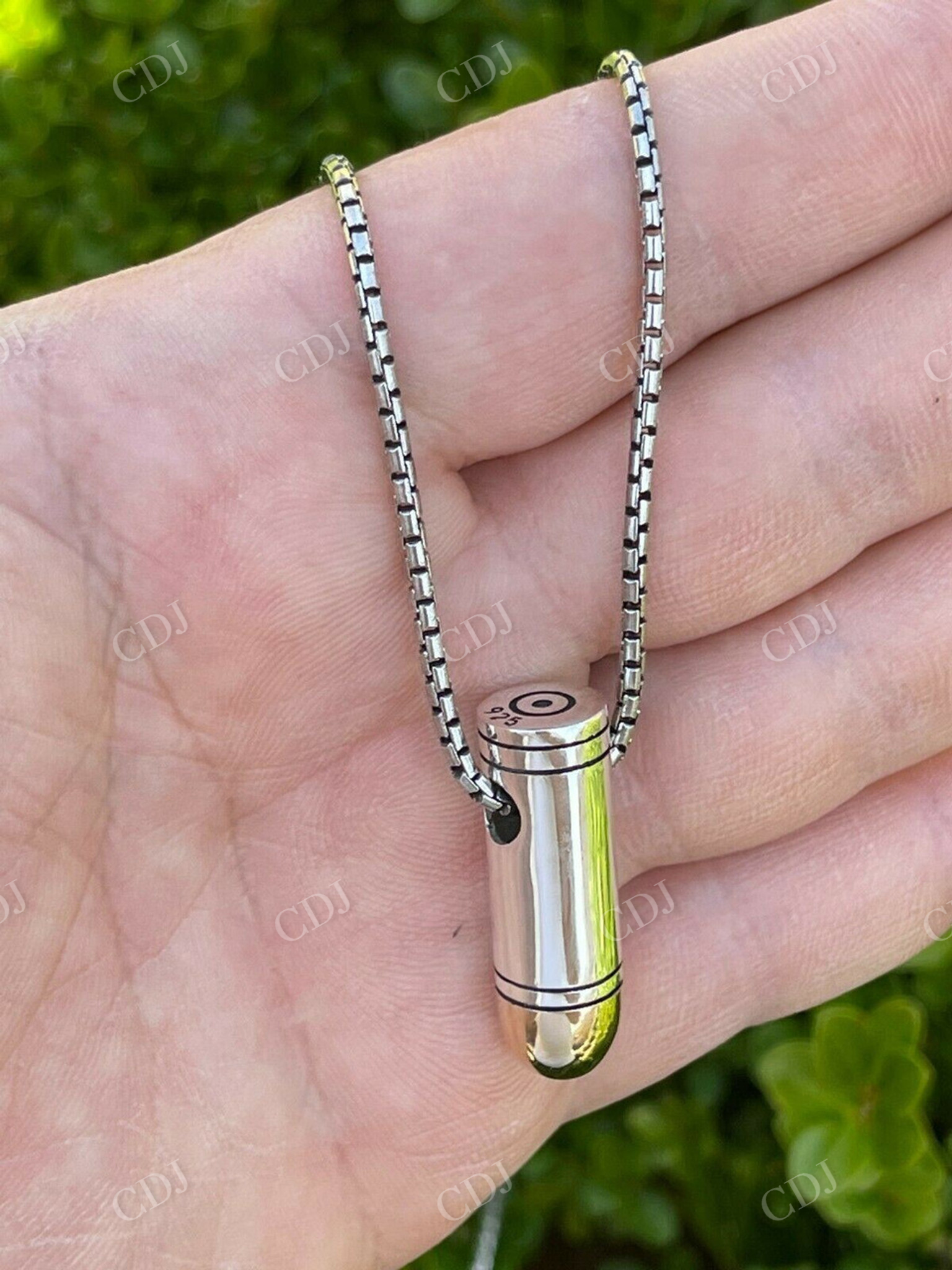 Men's Real Gold Bullet Pendant  customdiamjewel   