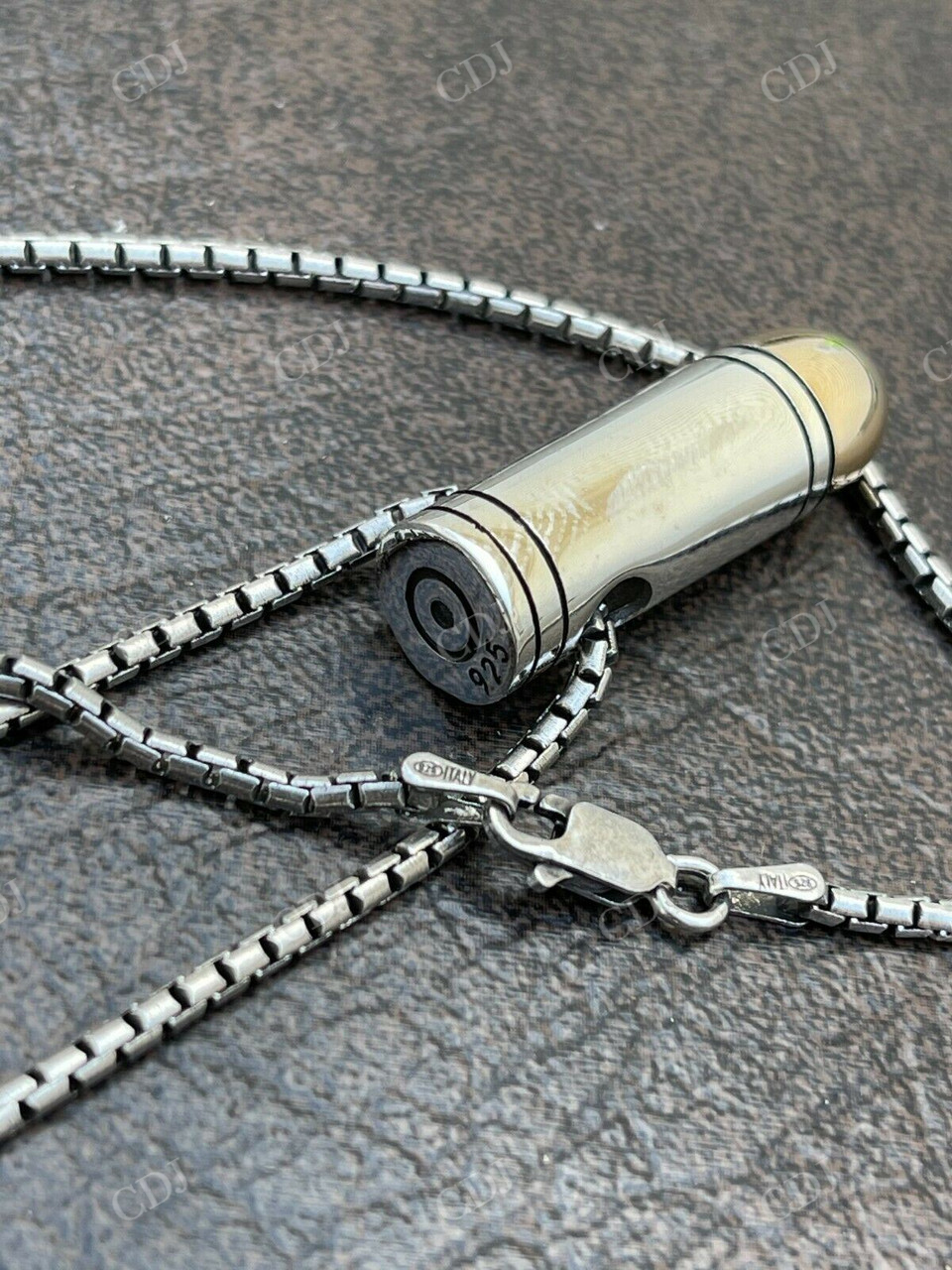 Men's Real Gold Bullet Pendant  customdiamjewel   