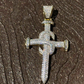 Real Iced Diamond Nail Cross Pendant  customdiamjewel   