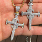 Real Iced Diamond Nail Cross Pendant  customdiamjewel   