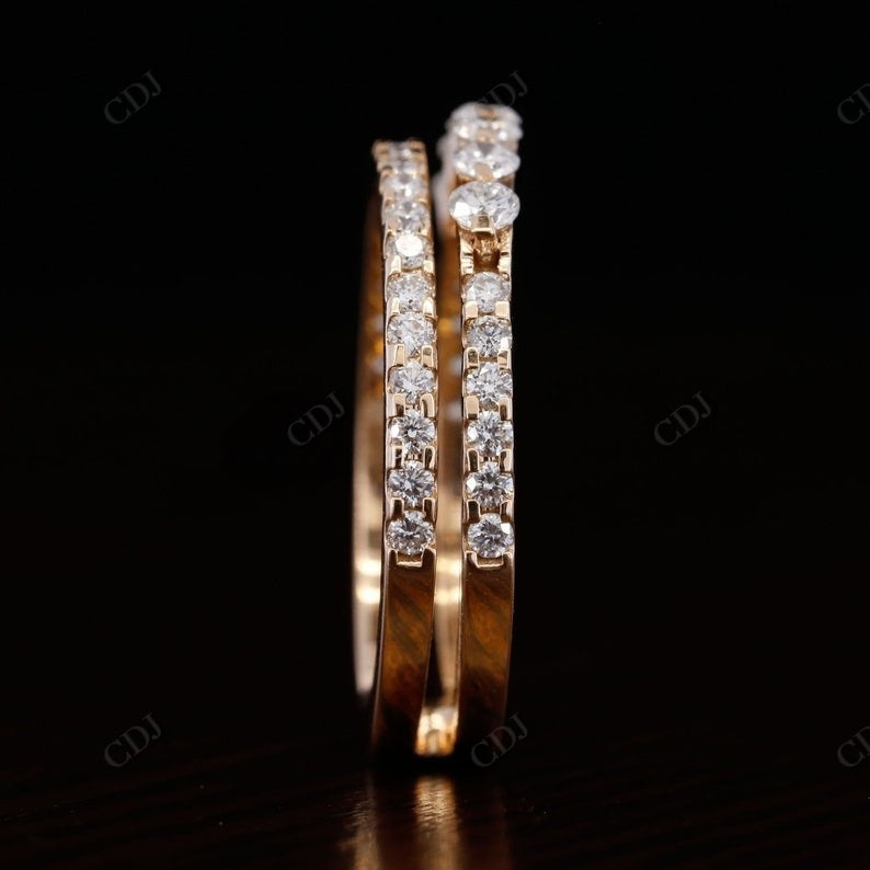 0.59CTW Round Lab Grown Diamond Wedding Band  customdiamjewel   