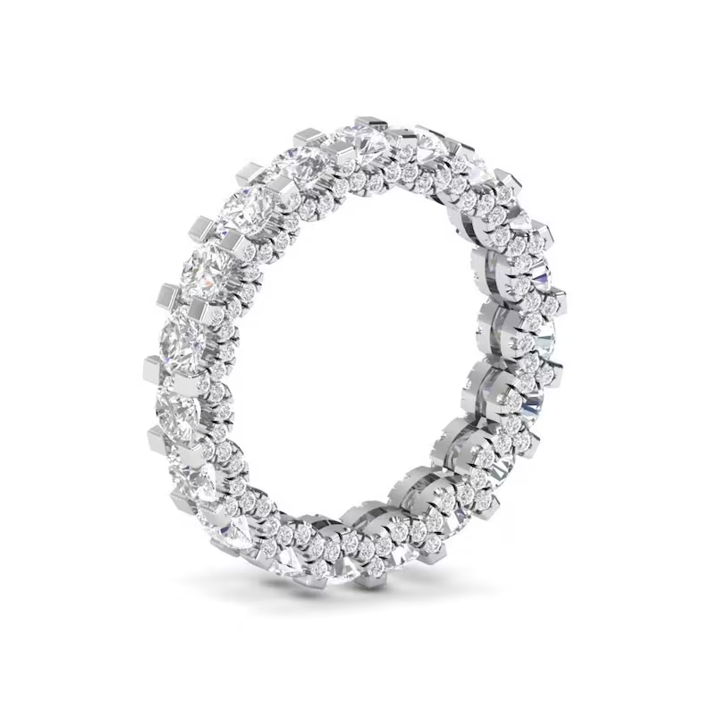 Diamond Eternity Ring Wedding Band  customdiamjewel   