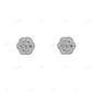 VVS Moissanite Floral Design Stylish Hip Hop Earrings hip hop jewelry CustomDiamJewel