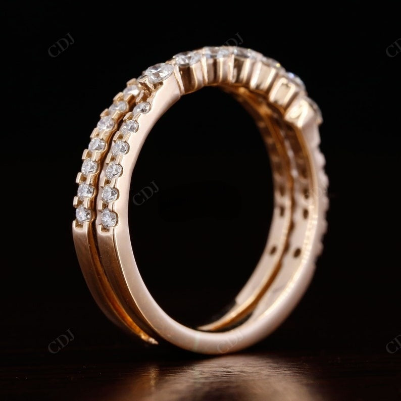 0.59CTW Round Lab Grown Diamond Wedding Band  customdiamjewel   