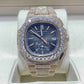 41mm Patek Philippe Bust Down Moissanite Watch  customdiamjewel   