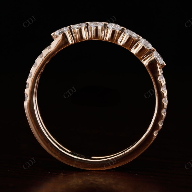 0.59CTW Round Lab Grown Diamond Wedding Band  customdiamjewel   