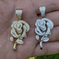 Hiphop Diamond Rose Flower Pendant  customdiamjewel   