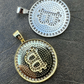 Iced BITCOIN Big Hip Hop Pendant  customdiamjewel   