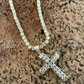 Channel Set Cross Diamond Hip Hop Pendant  customdiamjewel   