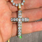 Channel Set Cross Diamond Hip Hop Pendant  customdiamjewel   