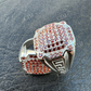 Red Ruby HipHop Ring For Men's  customdiamjewel   