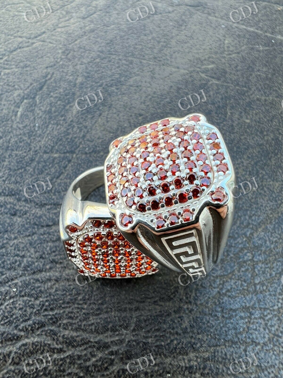 Red Ruby HipHop Ring For Men's  customdiamjewel   