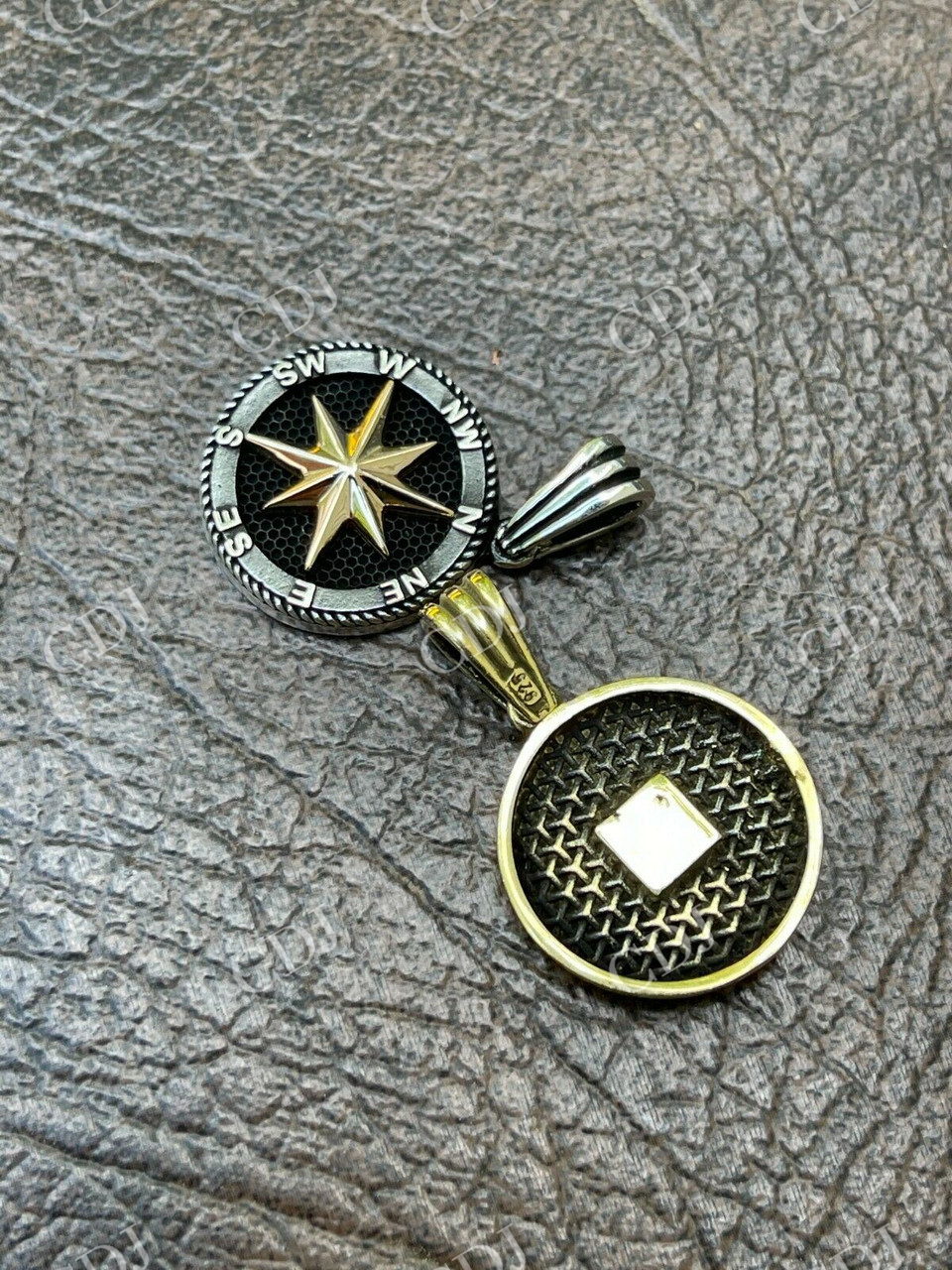 Hip Hop Navigation Star Compass Pendant  customdiamjewel   