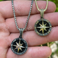 Hip Hop Navigation Star Compass Pendant  customdiamjewel   