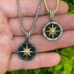 Hip Hop Navigation Star Compass Pendant  customdiamjewel   