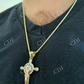 Hip Hop Cross Jesus Diamond Pendant  customdiamjewel   