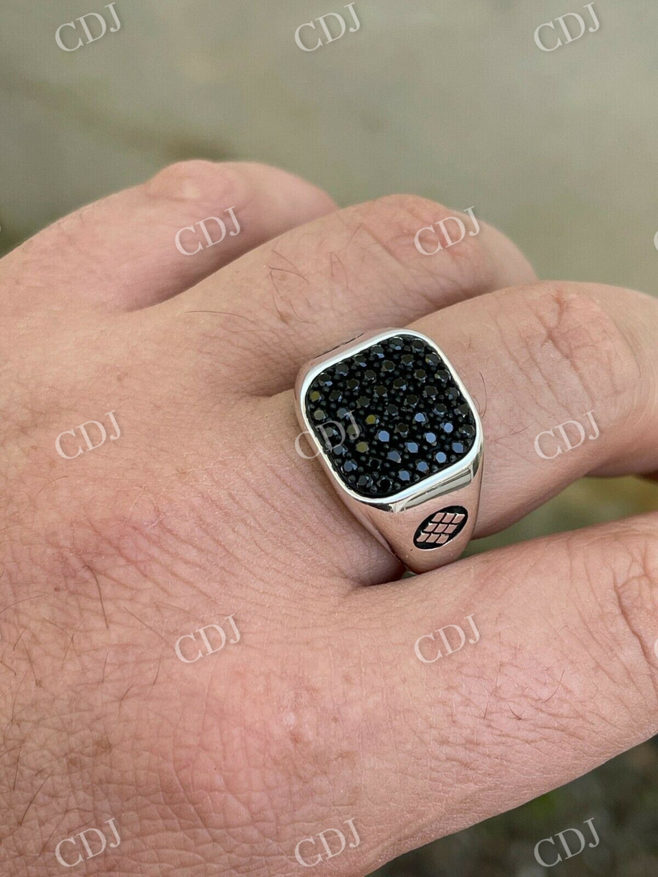 Black Diamond Ring For Men  customdiamjewel   