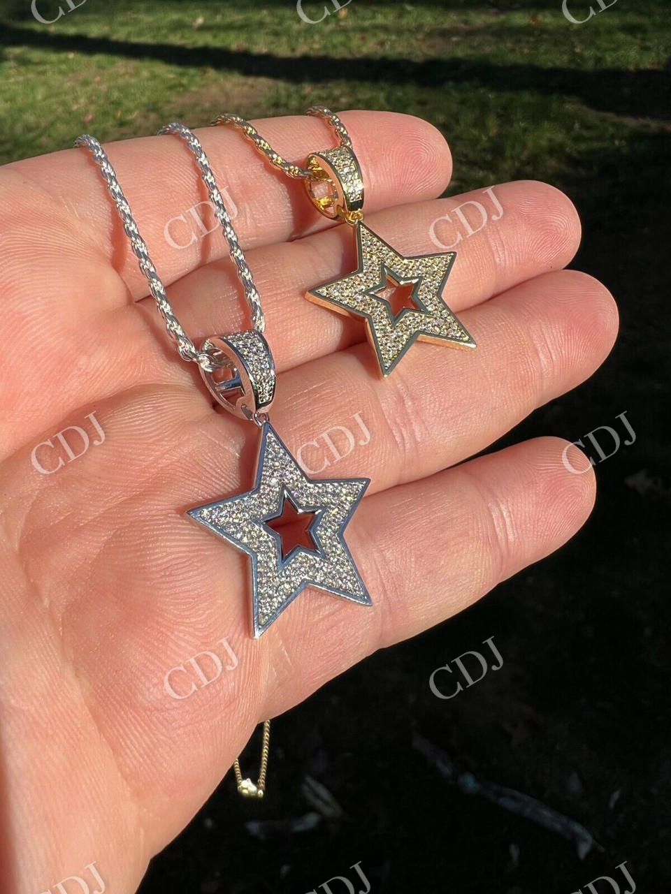 Hip Hop Moissanite Super Star Pendant  customdiamjewel   