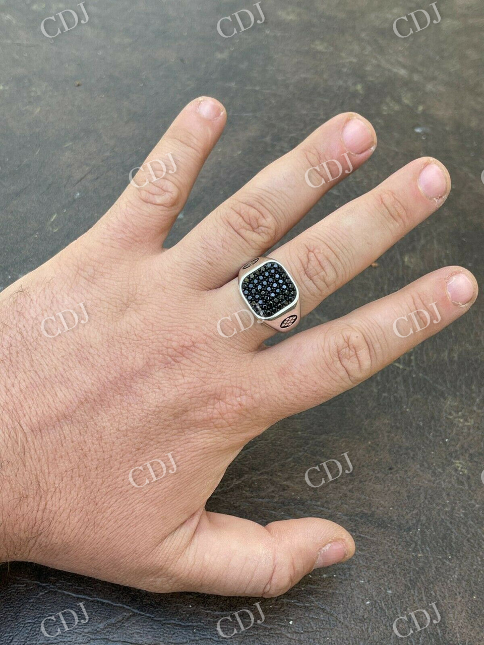 Black Diamond Ring For Men  customdiamjewel   