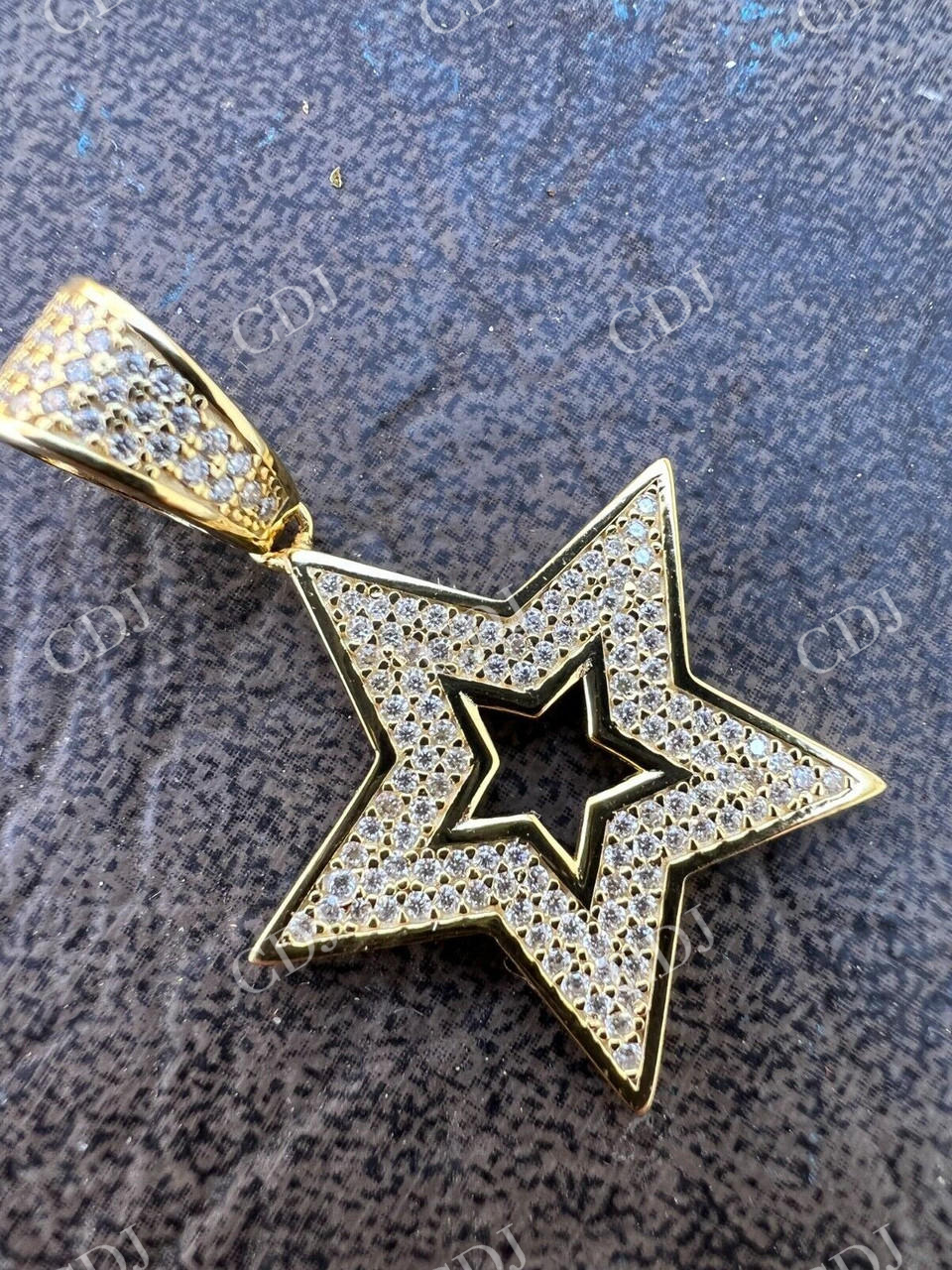 Hip Hop Moissanite Super Star Pendant  customdiamjewel   