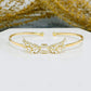 1.14CTW Angel Wing Centerpiece Cuff Natural Diamond Bracelet  customdiamjewel   