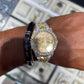 36mm Rolex Big Bezel on Diamond Rainbow Digit Watch  customdiamjewel   