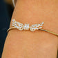 1.14CTW Angel Wing Centerpiece Cuff Natural Diamond Bracelet  customdiamjewel   